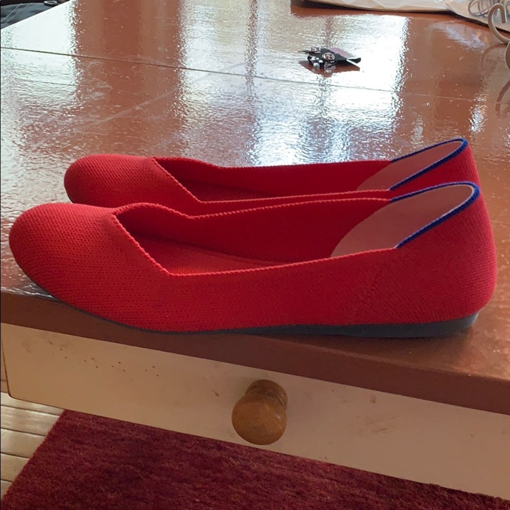 Rothy’s red shoes size 8